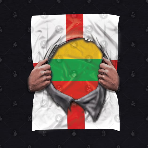 Lithuania Flag English Flag Ripped - Gift for Lithuanian From Lithuania by Country Flags